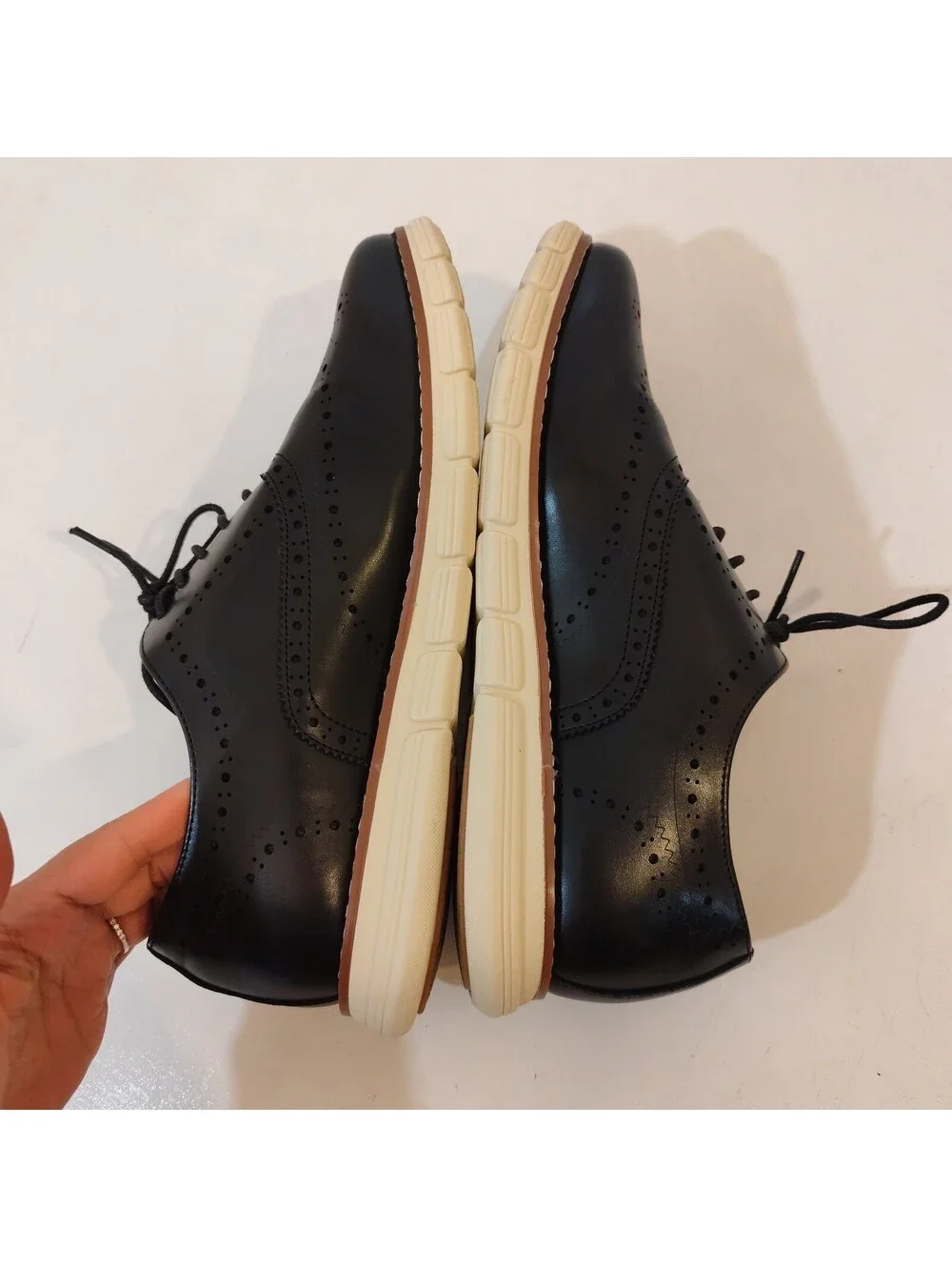 Bruno Marc New York Grandwing Mens black Oxford Dress Sneaker Shoe Size 9
